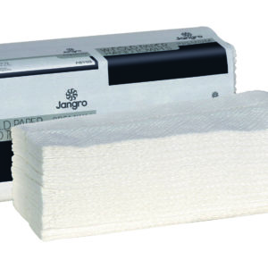 Jangro Premium 2 Ply W-Fold Paper Hand Towels - White
